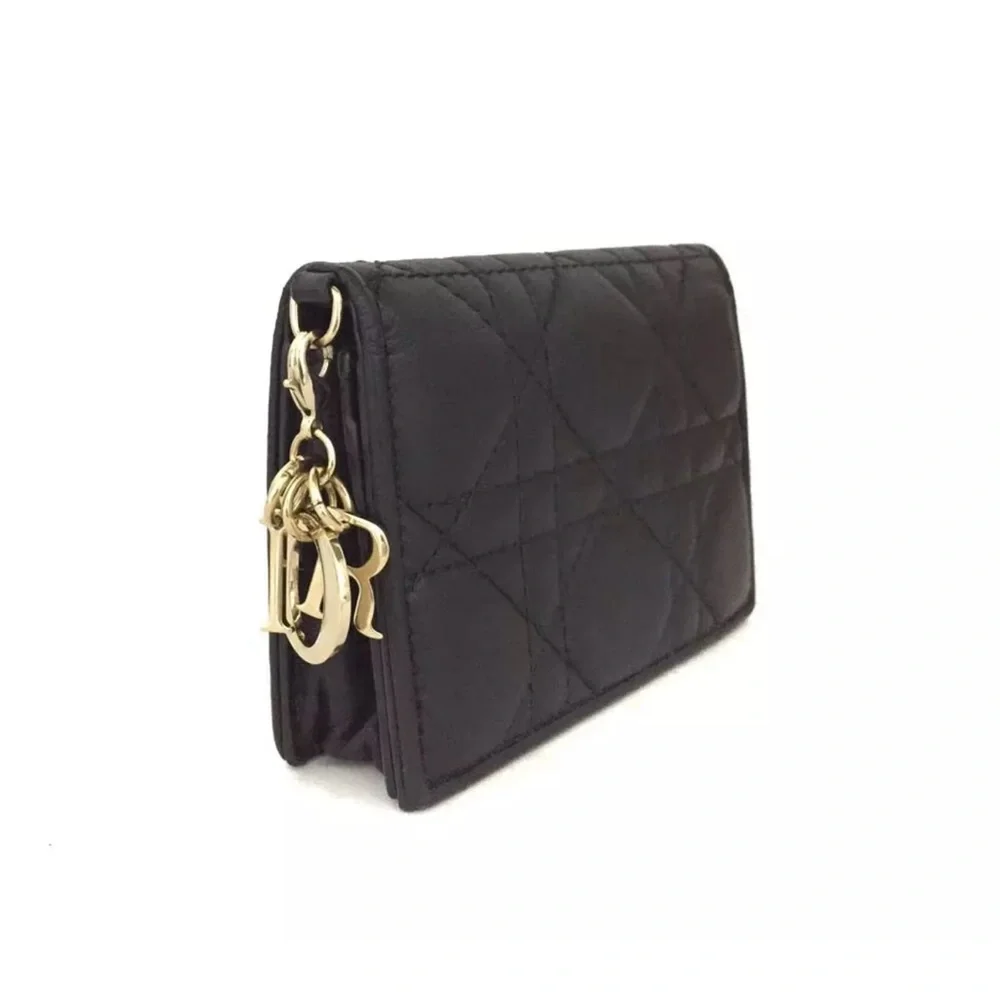🔥 SALE 🔥 New Dior Black Cannage Bifold Wallet